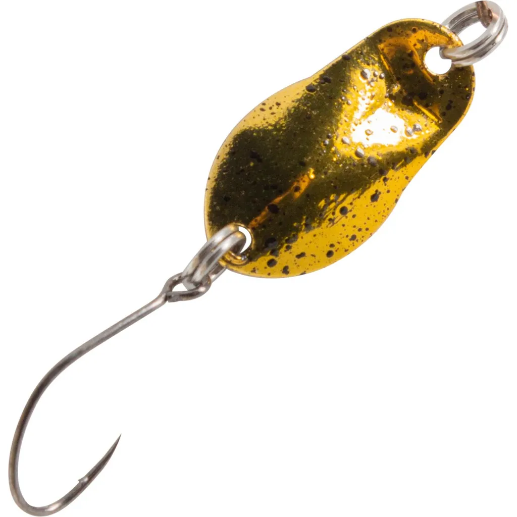 FTM Spoon Track Blinker 0,7g 1,9cm Gold Schwarz Gepunktet Schwarz
