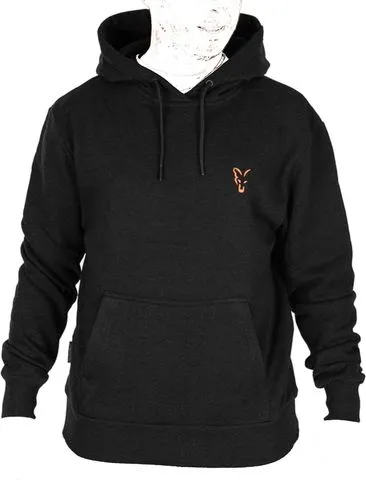 Fox Collection Hoody Black & Orange Pullover XXL