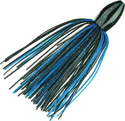 Strike King Tour Grade Tungsten Slither Rig Skirted Jig 28.3g Black Blue Flake