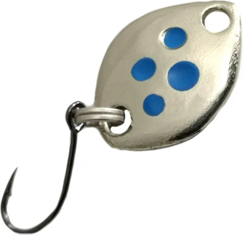 Troutwerk Spoon 1.2cm 0.8g Silver-Coloured/Blue Dots