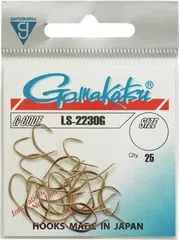 Gamakatsu LS-2230G Haken 25 Gold Spade End