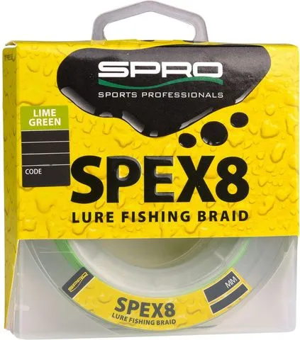 Spro Spex8 Braid 0.12mm 8.2kg 150m Lime Green