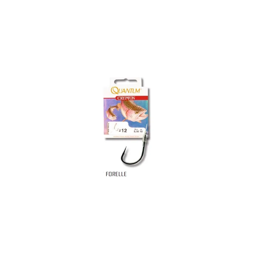 Quantum Crypton Forellenhaken Forelle Fertigmontage #10 150cm 0.18mm