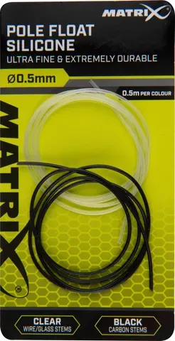 Matrix Pole Float Silicone 0.3mm 50cm Black/Clear