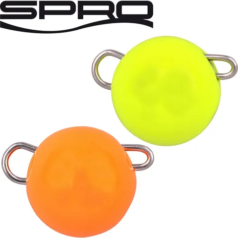 Spro Freestyle Tungsten Bottom Jig Glow Sinker & Weight 10g Orange/Chartreuse