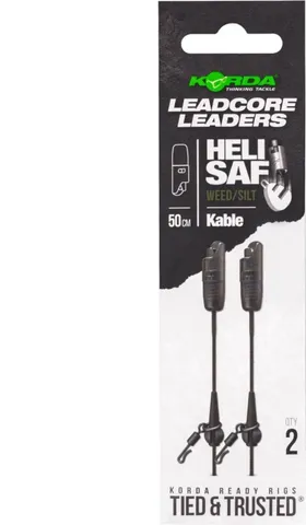 Korda Kable Leadcore Leader Heli Safe 50cm 2pc Weed
