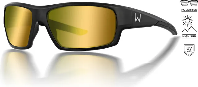 Westin W6 Sport 10 Polarisationsbrille Matte Black Yellow / Blue Cat. 2