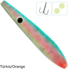 Balzer Colonel Z Seatrout Inliner Blinker 9cm 26g Türkis/Orange