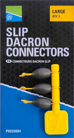 Preston Slip Dacron Connector Groß 3pc 11g