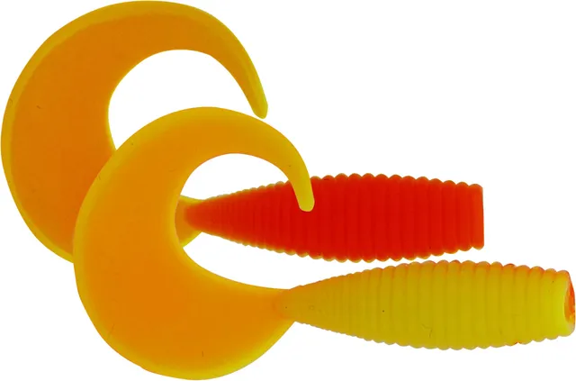Kinetic Curlypup Softbait 5.1cm 2g Yellow/Orange