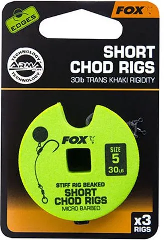 Fox Armapoint Chod Rig #5 13.6kg 3pcs Stiff Rig Beaked