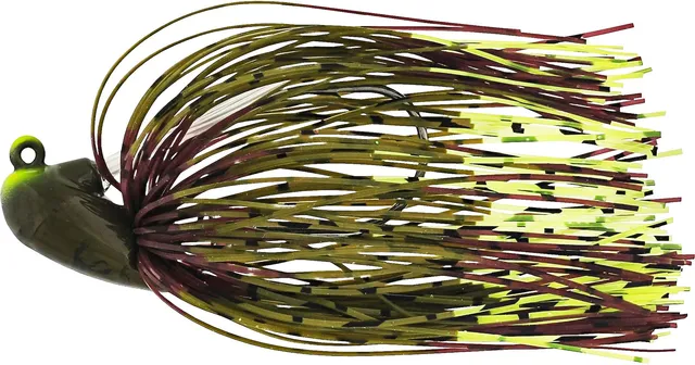 Westin Slide-Up Rubber Jig 14g Green Pumpkin/Chartreuse #3/0