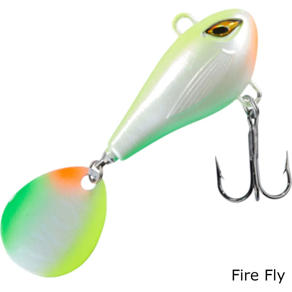 Balzer Shirasu Colonel Spin Buddy Evil Eye Spin Tails 4cm 12g Fire Fly