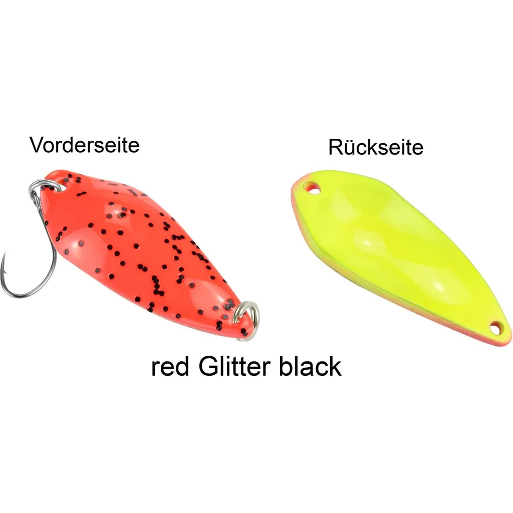 FTM Spoon Rock 4.2g Rot Mit Glitter/Schwarz