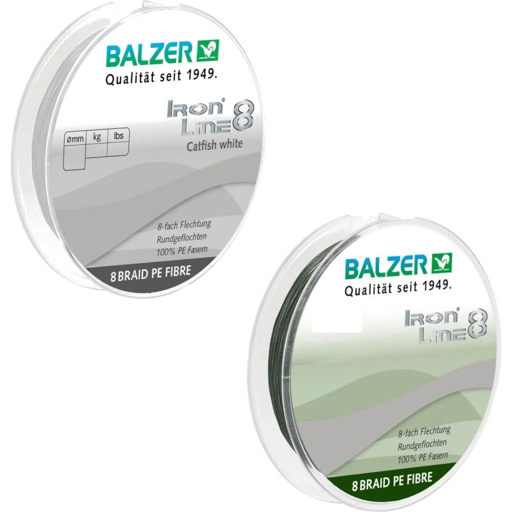 Balzer Iron Line 8 Catfish Geflochtene Angelschnur 0.5mm 51.3kg Weiß