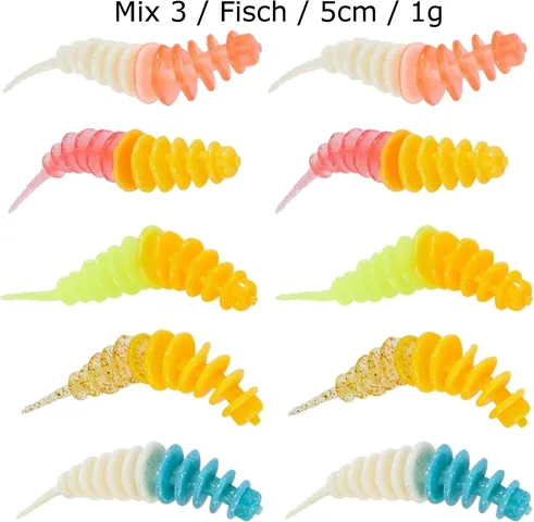 Balzer Trout Collector Forellenwürmer 5cm Mix 3 Fisch