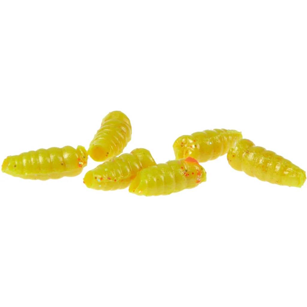 Berkley PowerBait Maggot Softbaits Yellow 110pc