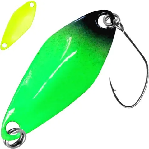 FTM Spoon Tremo 2.3g 2.9cm Green-Black/Yellow Single Hook