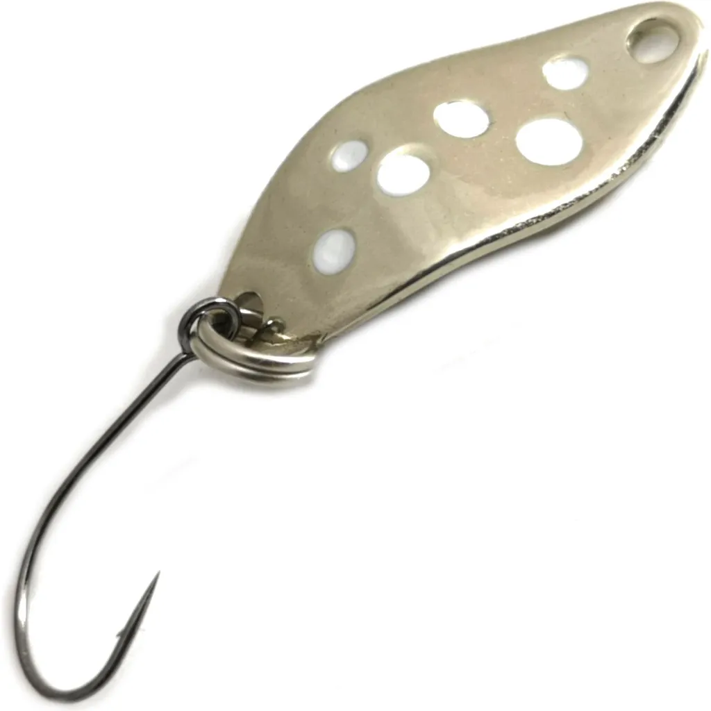 Troutwerk Spoon 1.5g 2.3cm Silber Weiße Punkte