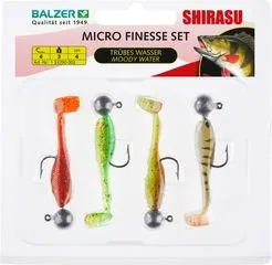 Balzer Shirasu Microköder-Set 4cm 3g Soft Bait Single Hook