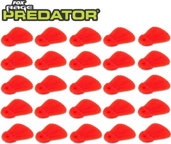 Fox Rage Predator Bait Fins 25pcs Red