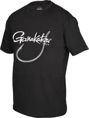 Gamakatsu T-Shirt Worm 39 Black 95% Cotton 5% Elastane Short Sleeve