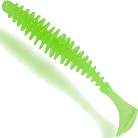Quantum Magic Trout Softbait T-Worm Paddler 5,5cm 1,5g Neongrün