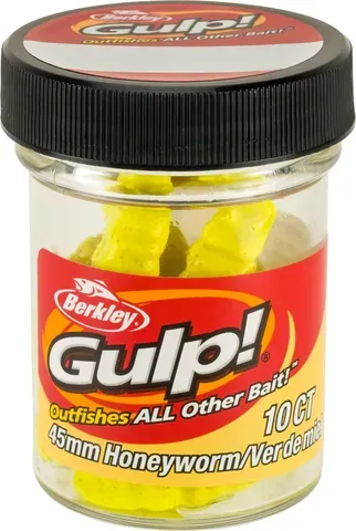 Berkley Gulp!® Honey Worm 4.5cm Honey Yellow