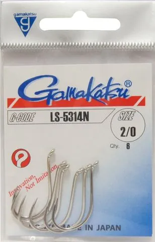 Gamakatsu LS-5314N Hooks 2/0 6