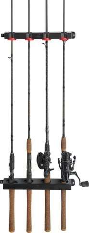 Berkley Twist Lock Utility 4 Rod Rack 4compartments 34cm Polypropylene Wall-mounted