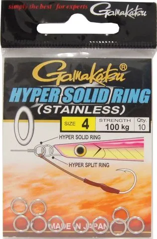 Gamakatsu Hyper Solid Ring Spaltringe 4 4.9mm 100kg