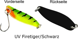 FTM Spoon Hammer 3.3cm 2.4g UV Firetiger/Schwarz