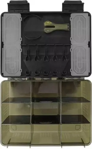 Korum Tackle Box Unloaded 196x250x91mm Adjustable Dividers Waterproof