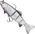 Fox Rage Replicant Trout Swimbait 18cm 110g Jointed UV Silver Bleak
