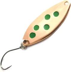 Troutwerk Spoon 3.3cm 2.5g Copper-Coloured/Green Dots