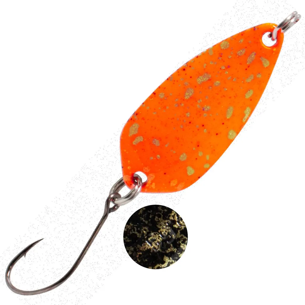 FTM Spoon Wasp Forellenblinker 2,9cm 2,5g Orange Rot Gold Schwarz Gold