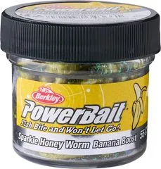 Berkley PowerBait Power Honey Worm 2.5cm 60g Yellow With Scales