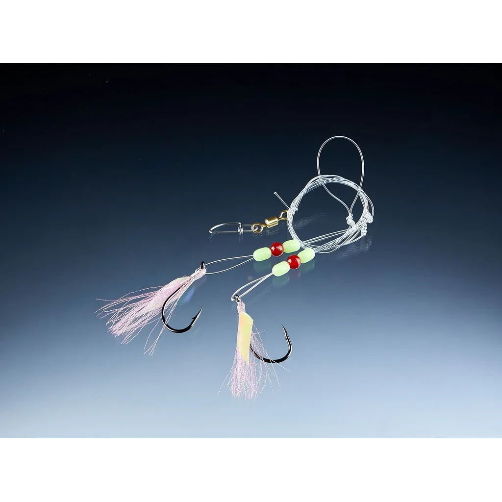 Balzer Dorsch- und Köhler System mit 2 Haken - Meeresystem #7/0 115cm Pink