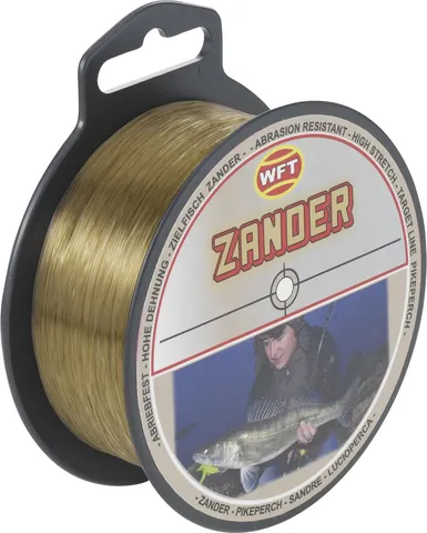 WFT Zielfisch Zander Monofile Schnur 0.25mm 5.8kg 500m Brown