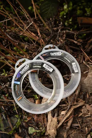 Fox Exocet Pro Tapered Leaders 0.33–0.50mm 5.44–13.61kg 12m Low Vis Green