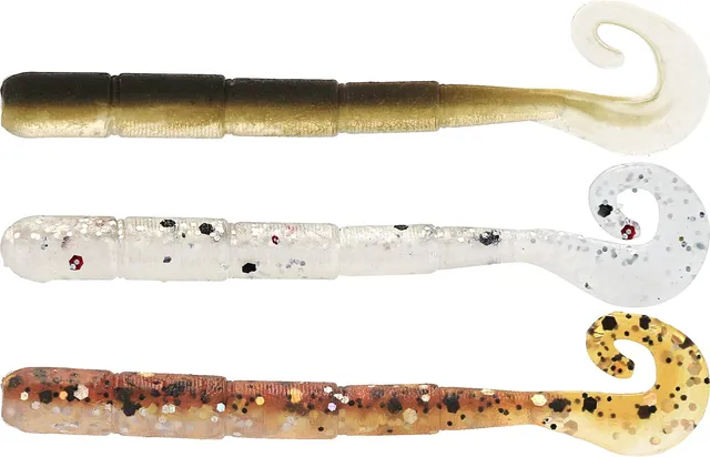 Westin Ned Worm Curltail 5cm 0.5g Floating Clear Water Mix 23