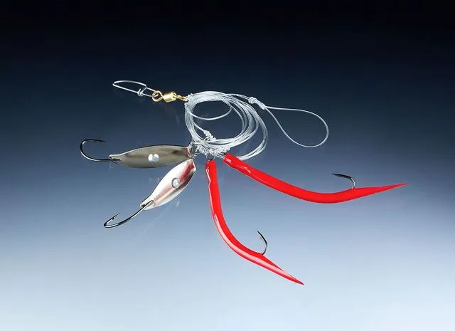 Balzer Gummi Makk-Dorschblinker System Klein Ready-Made Rig 165cm 4/0