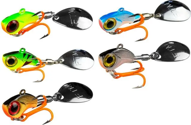 Seika Pro Lure Kit 5Pcs 5g Musashi Big Eye Jig Spinner Set