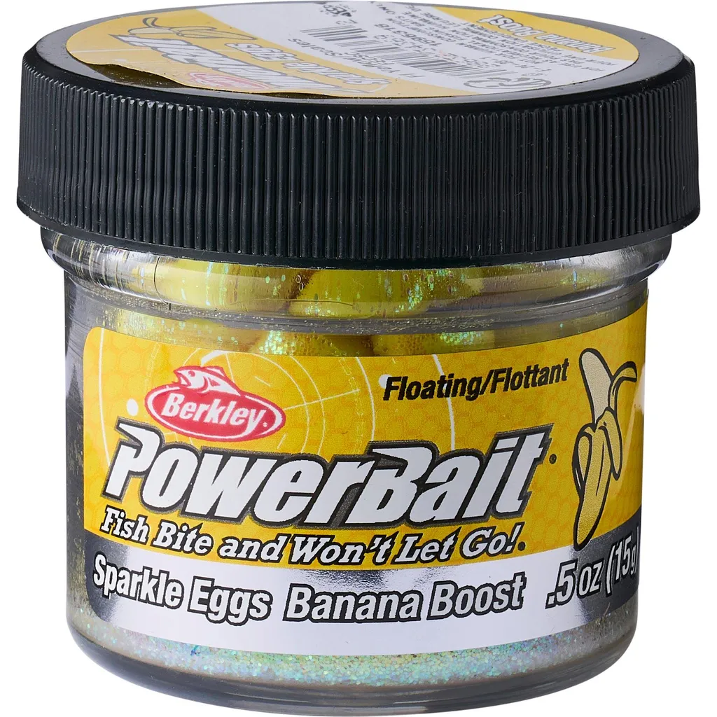Berkley Sparkle Power Eggs Floating Magnum Softbaits 1pc 14g Fluorescent Yellow Scales