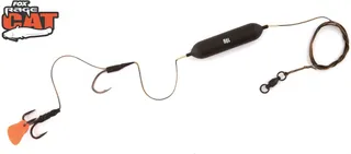 Fox Rage Cat Subfloat Lite Powerpoint Single & Treble Hook Rig 129cm 80kg #5/0+#1/0