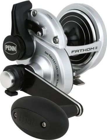 Penn Fathom II Multirolle 30 LD 5.5:1 / 2.8:1 575g 14.9kg 2 Speed LH Bent T Handle