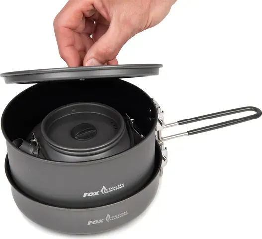 Fox Cookware 3 Piece Cook Set 0.9L Aluminium