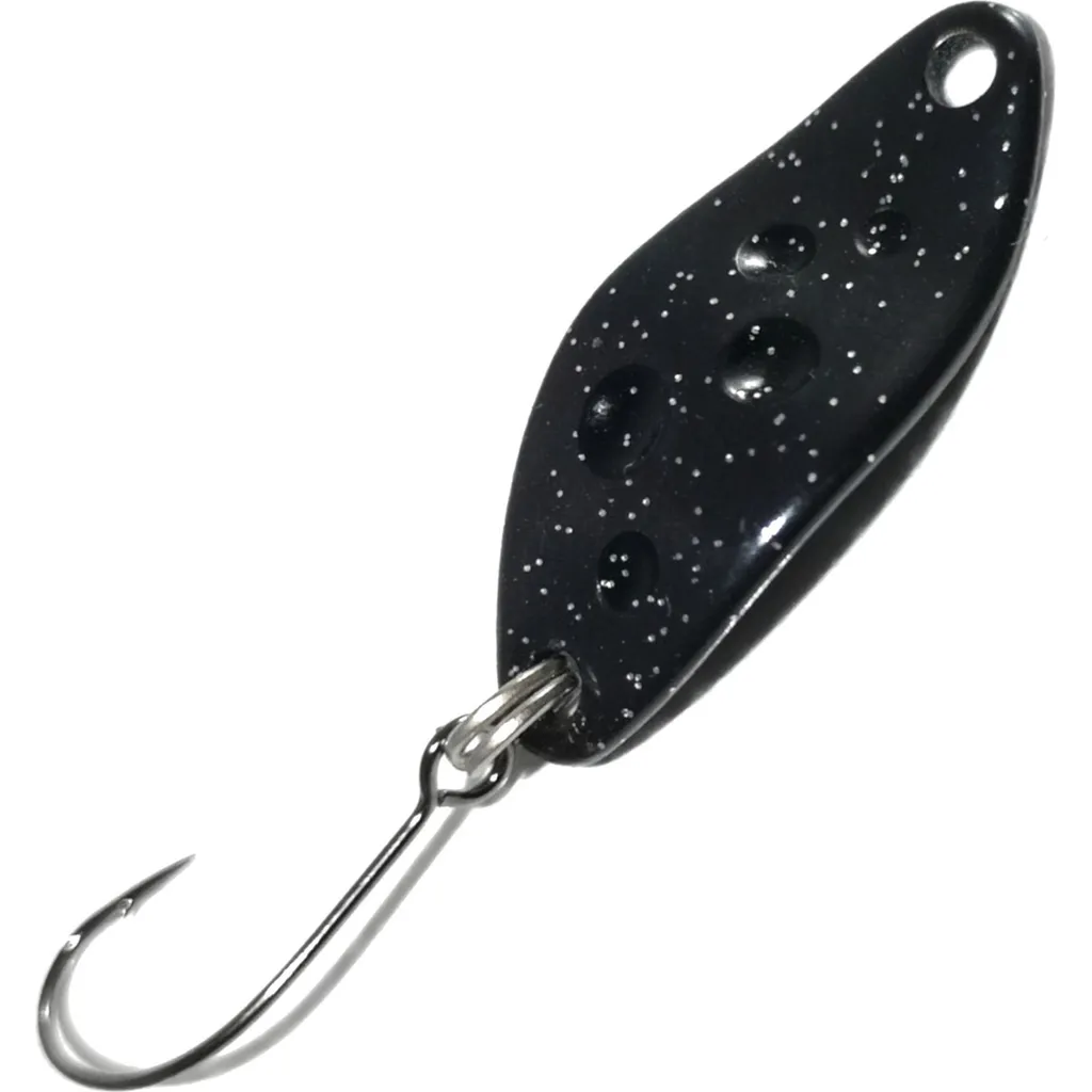 Troutwerk Spoon 1.5g 2.3cm Schwarz Schwarze Punkte