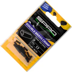Spro Matt Black Double Brass Crimp 1.0mm x 2.2mm 8mm