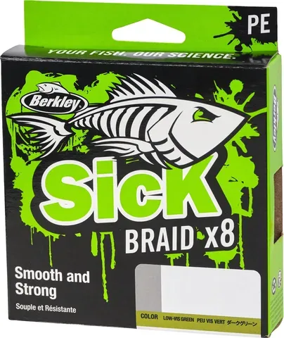 Berkley Sick Braid 0.39mm 46.3kg 150m Flame Green